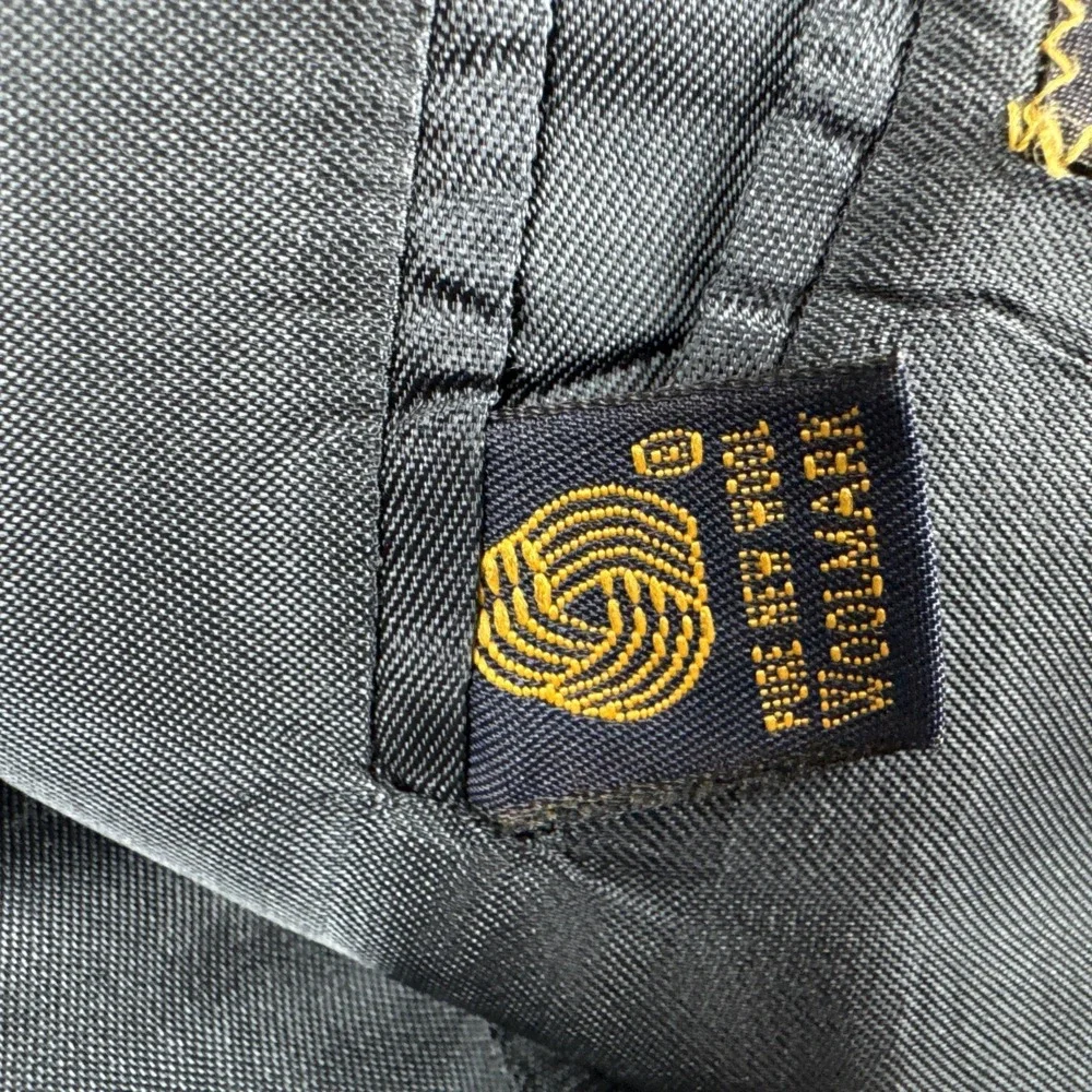 VTG Brooks Brothers Brooksease Mens Black Blazer Gold Buttons 44L Wool Classic